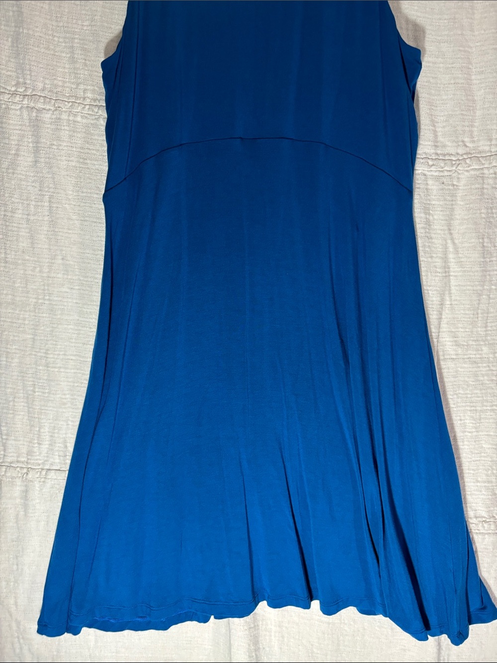 Athleta Santorini Thera Modal Travel Midi Dress Teal/Aqua Blue EUC - Picture 6 of 7